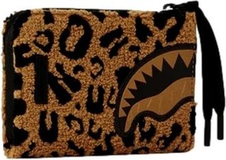 Sprayground Chenille Cheetah Wallet - unisex - Portefeuilles - Bruin - ONE Size - Accessoires