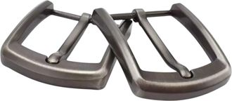 Generic Single Prong Belt Buckle, 40mm Width, Heavy Duty Metal, Gunmetal Grey