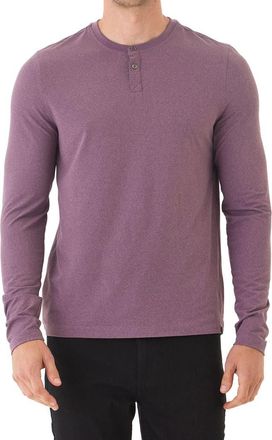 Threads 4 Thought Frederick Luxe Stretch Jersey Henley in Heather Ultra Maroon at Nordstrom, Size Xx-Large