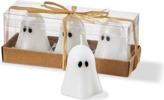 Tag Ghost Mini Tealight Candles Halloween Paraffin Wax Decor in White at Nordstrom