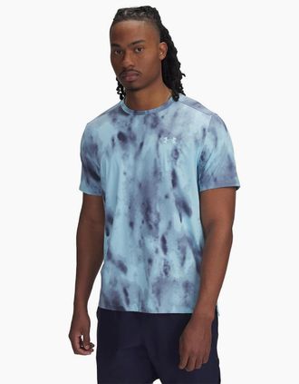 Under Armour Mens Launch Elite Crew Neck Short Sleeve T-Shirt - Blue - Size: 40