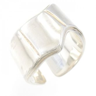 Herm&egrave;s Silver 925 Band Ring (Pre-Owned)