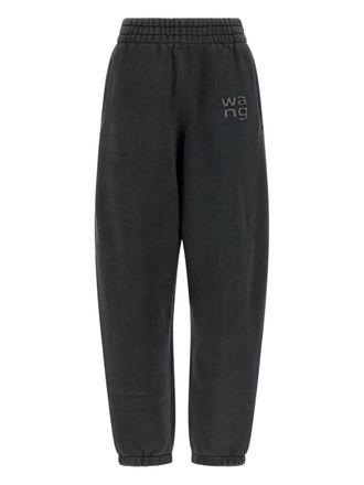 Alexander Wang logo-detail track pants - Black