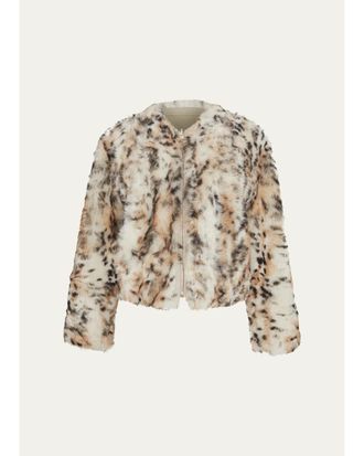 Gorski Reversible Toscana Shearling Lamb Collarless Jacket