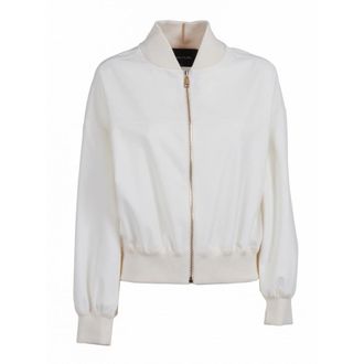 Fabiana Filippi Bomber Jackets, female, White, Size: XS Insert Bomber Jacket