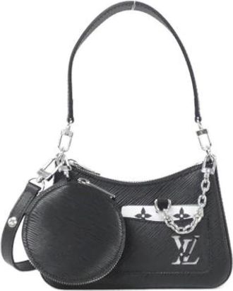 Louis Vuitton Pre-owned Pouch Schoudertas - Dames - Vintage Schoudertas - Zwart - ONE Size - Leer - Vintage