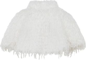 Unreal Fur Mantella in pelliccia sintetica - Bianco