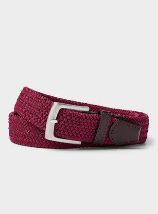 Le 31 Mens All black braided belt