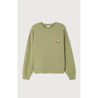 American Vintage Sweater met lange mouwen en ronde hals, ATUBAY