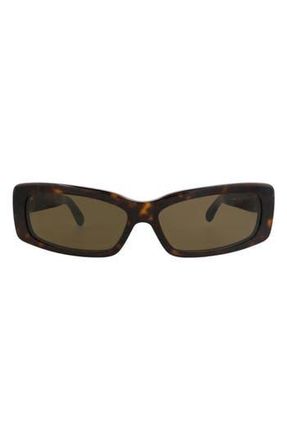 Balenciaga 69mm Rectangular Sunglasses in Havana Havana Brown at Nordstrom Rack