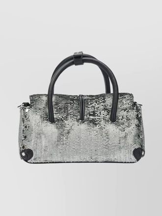 Zanellato calf leather mini top handle bag