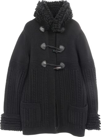 Chanel 1986-1988 toggle duffle coat - Black