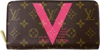 Louis Vuitton Pre-owned Long wallet (bi-fold) - Dames - Vintage Accessoires - Bruin - ONE Size - Vintage