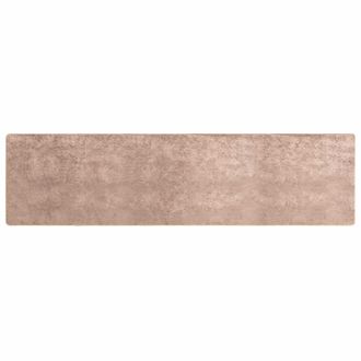 vidaXL Pasillo De Alfombra Marsa Arena 100 X 450 Cm Poli&eacute;ster Y Pvc Vidaxl