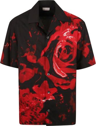 Alexander McQueen Hombre, Camisas, Negro, Talla: M