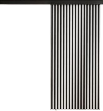 Mirjan24 Mobilier1 - Puerta Corredera Dover 203, Blanco + Negro