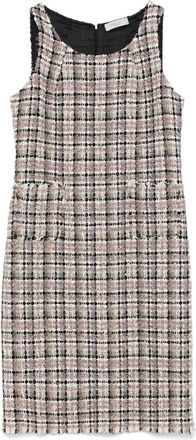 Charlott Abito midi in tweed - BIANCO MULTI