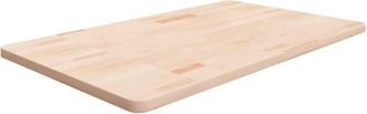 vidaXL Encimera De Ba&ntilde;o Madera Maciza Sin Tratar 100x60x2,5 Cm Vidaxl