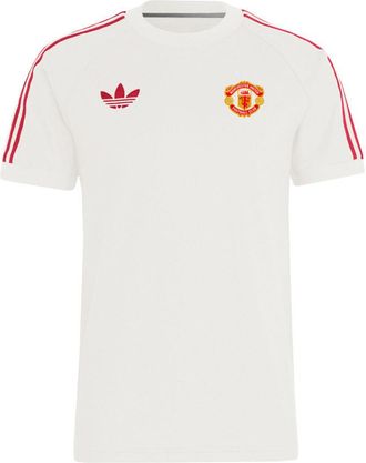 adidas Manchester United Adicolor Classics 3-Stripes T-Shirt Asia Sizing White Red IY0045