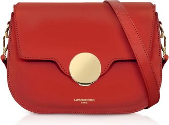 Le Parmentier Handbags - Dames - Schoudertassen - Rood - ONE Size - Leer - Tassen