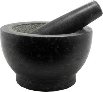 Imperial Kitchen vijzel graniet zwart 18 cm