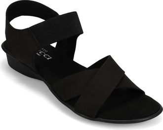 Sesto Meucci Euna Wedge Sandal in Black at Nordstrom, Size 6.5