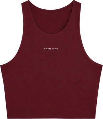 Anine Bing Mujer, Camisetas, Rojo, Talla: XS
