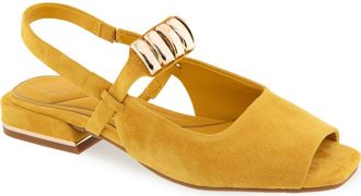 Kenneth Cole Illia Slingback Sandal in Sulfur Suede at Nordstrom, Size 9.5