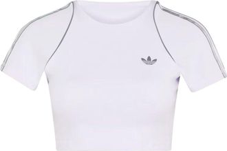adidas (WMNS) adidas Sport Superstar Bra T-Shirt Asia Sizing Frozen Purple KW5795