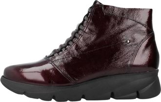 Fluchos Bona Enkellaars - Dames - Veterlaarzen - Rood - 40 EU - Leer - Schoenen
