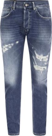 Dondup Wortel Fit Slim Jeans - Heren - Slim Fit Jeans - Blauw - W35 - Jeans