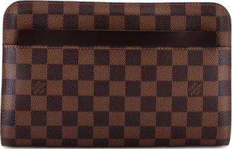 Louis Vuitton Pochette Saint Louis Damier clutch bag - Bruin