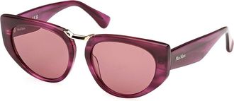 Max Mara MM0093 BRIDGE1 83Y Womens Sunglasses Purple Size 54