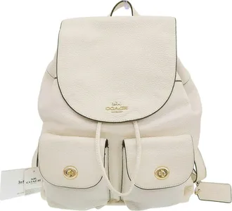 Coach White Leather Backpack (Pre-Owned)