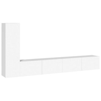 Berkfield Home 3 Piece TV Cabinet Set White Engineered Wood