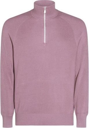 Brunello Cucinelli Mallow Half-Zip Sweater, Brand Size 54 (US Size 44)