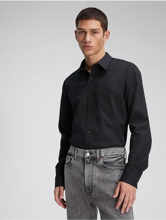 Calvin Klein Jeans Calvin Klein Mens Casual Shirt - Black - XS
