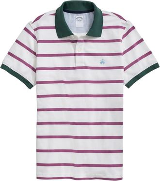 Brooks Brothers Polo a righe - Bianco