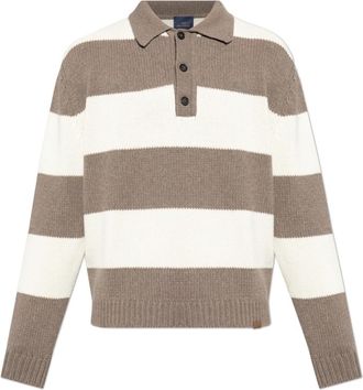 Paul & Shark Wollen trui - Heren - V-hals truien - Bruin - S - Wol - Truien & Vesten