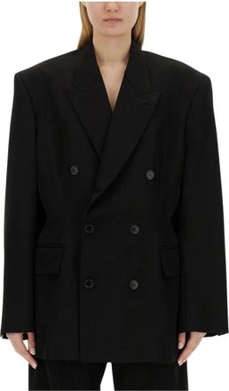 Balenciaga Dames, Jassen, Zwart, Maat: S