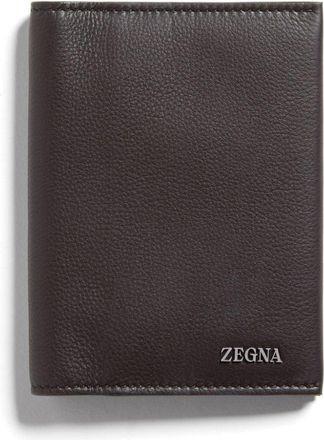 Ermenegildo Zegna SECONDSKIN passport case - men - Deer Skin - One Size - Brown