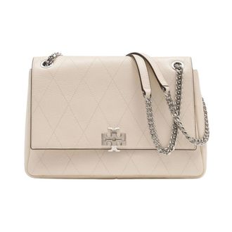 Tory Burch Charlie Quilted Shoulder Bag - female - Tory Burch - Shoulder Bags - Beige - ONE SIZE - Bags