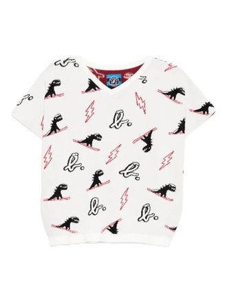 Sport b. Dino christmas vest - Wit