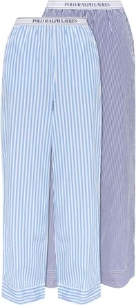 Polo Ralph Lauren Nachtkleding, Dames, Blauw, XS, Katoen, Twee-pack onderbroeken