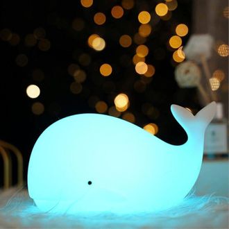 OEM L&aacute;mpara De Noche De Silicona, L&aacute;mpara De Mesita De Noche Y Decoraci&oacute;n Para El Dormitorio, Regalo Perfecto Para Ni&ntilde;as, Ni&ntilde;os Y Adultos - Crezuo