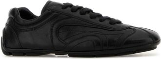 Prada Mens Black Nappa Leather Montecarlo Re-Edition 2005 Sneakers Nero