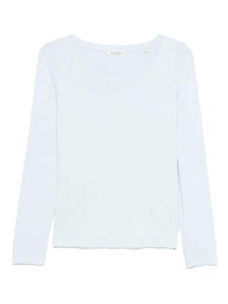 Marc O'Polo long-sleeve round-neck top - women - Elastane/Viscose - M - Blue