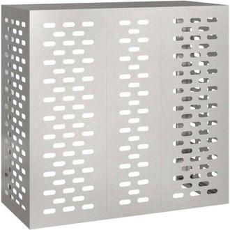 vidaXL Copertura per condizionatore daria Argento 110 x 50 x 105 cm - Vidaxl