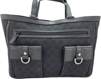 Gucci Abbey Black Tote Bag (Pre-Owned)