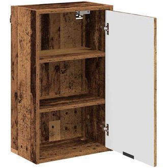 vidaXL vidaXL Mobile da Bagno con porta Legno vecchio 39 x 23,5 x 65 cm
